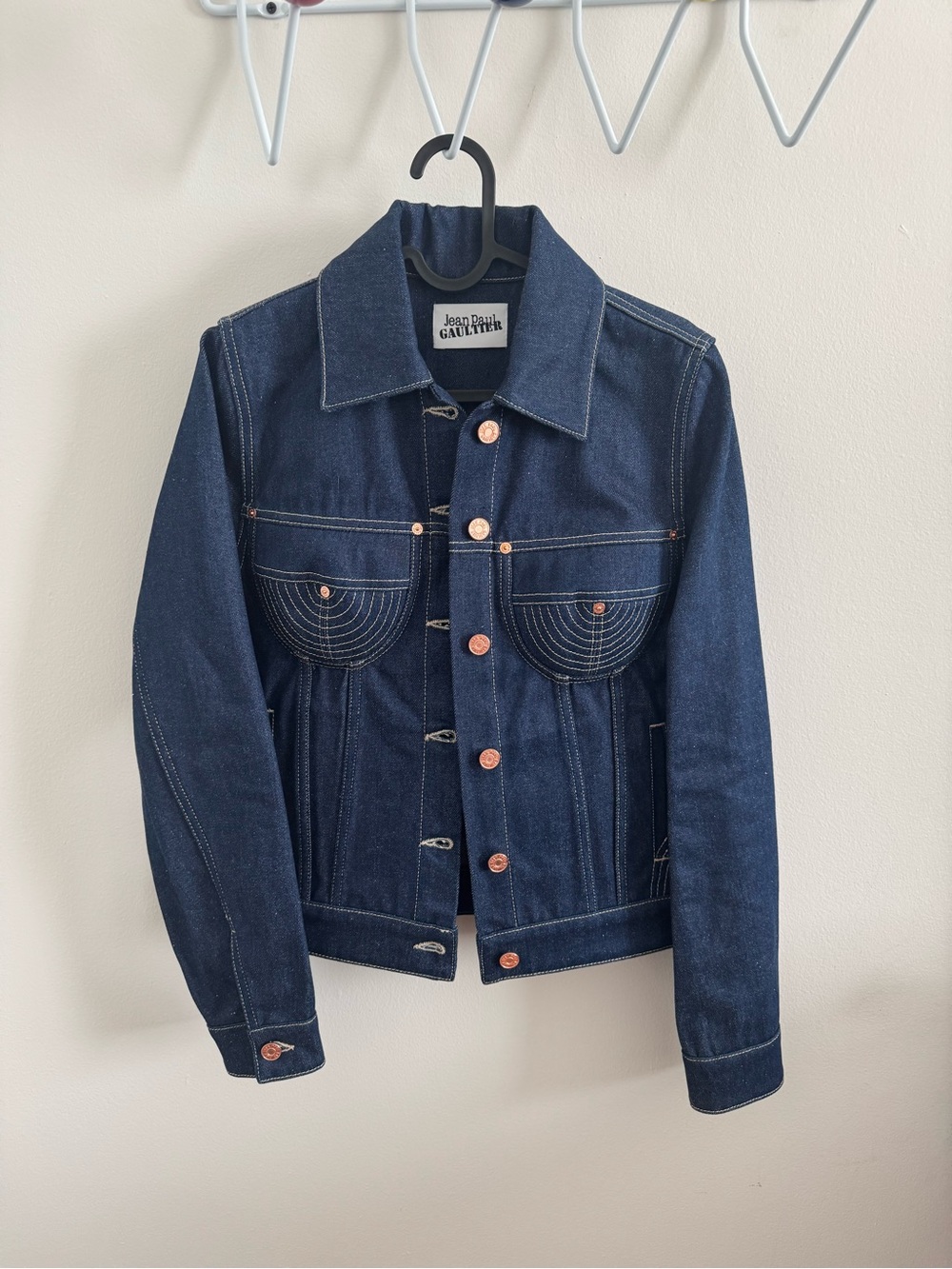 Jean Paul Gaultier Indigo Paneled Denim Jacket